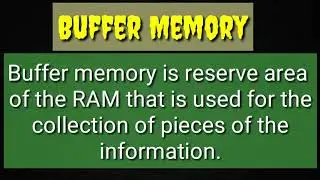 What is buffer memory in computer ( hindi/urdu ) || nllerning || by Nouman Ali Khan
