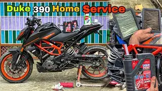 Duke 390 full service at home | Liqui Moly Performance Pack