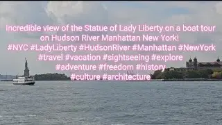Amazing New York Tour on a Boat around Hudson River! Incredible views 🗽 #NYC #HudsonRiver #BoatTour