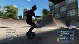 A weird glitch I did at Kube Bowl - Skate 3