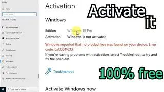 How to activate windows without sofware in just one Click
