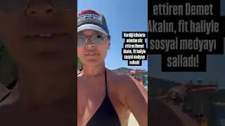 Demet Akalın fit haliyle dikkat çekti.