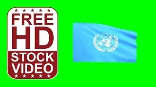 Free Stock Videos – United Nations UN flag waving on green screen 3D animation