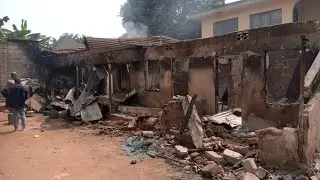 BREAKING NEWS: Five escape death as fire razes apartment in Anambra