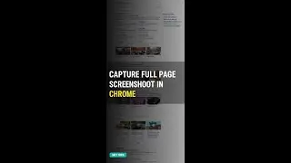 Chrome Full Page Screenshot in 5s (SDET Hack!) 🔥