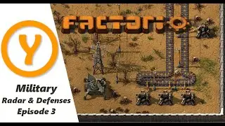 Factorio 1.0 Beginner Guide / Tips / How to! Episode 3! Defenses, Radar and Military Science!