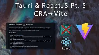 Tauri & ReactJS Part 5  - Migrating CRA to Vite