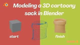 How to model 3D sack in Blender 
