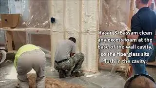 Spray Foam & Fiber Glass Insulation in Exterior Walls