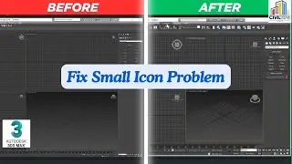 How to Fix  very small icon problems in 3ds max in tamil