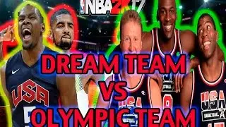 NBA 2K17 MYLEAGUE - NBA DREAM TEAM VS CURRENT DAY OLYMPIC TEAM - 82-0? MVP JORDAN