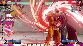 KOFXV parry combo 100% Ryo vs Duo Lon