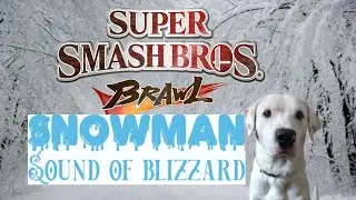 Snowman Super Smash Bros Brawl Music remix with sound of Blizzard ☃️ doggie rascal