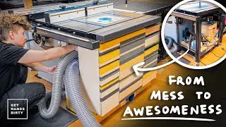Router Table Cabinet Build and Upgrade