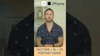 iOS 15 FaceTime Portrait Mode Blurred Background on iPhone 