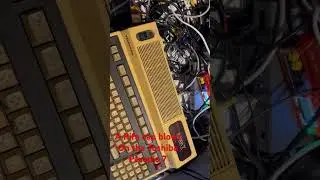 Watch a Rifa cap spew out smoke on this Pasopia 7 #retrocomputer