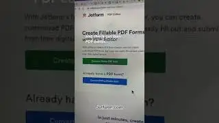 Jotform for all your fillable PDF needs