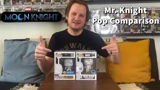 Marvel Moon Knight Mr. Knight Funko Pop Comparison - Walmart Exclusive GITD vs LACC 2017 Exclusive