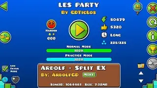 Geometry Dash - Les Party (Harder 6*, All Coins) by GDTicLos