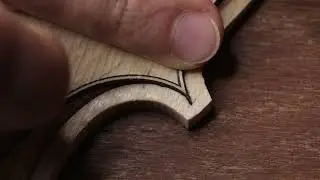 Making the Corners, Purfling and Scoop of the Violin Top - Wood Carving ASMR