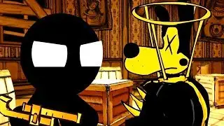 BENDY AND THE INK MACHINE CHAPTER 4 IN A NUTSHELL (Stickman vs BATIM Animation)