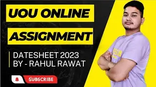 UOU ONLINE ASSIGNMENT 2023 || UOU ONLINE ASSIGNMENT DATESHEET 2023 || UOU BA 2 YEAR RESULT 2023