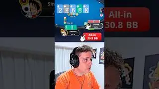 ¡VOY ALL-IN DE FAROL EN GUERRA DE CIEGAS! 💥🥊#pokeronline #pokerstars #pokershort