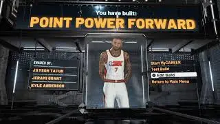 BEST POINT FORWARD AND PURE PLAYMAKER BUILD NBA 2K21 CURRENT GEN