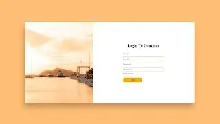 Create Responsive Login page in 5 minutes using only  html and css