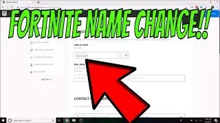 Fortnite- HOW TO CHANGE YOUR DISPLAY NAME ON PC: EPIC GAMES NAME CHANGE!!!
