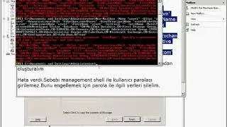 Exchange Create Account with Management Shell - Management Shell ile Kullanıcı Oluşturma