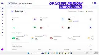 GD License management panel guide video create disable report user, create, disalbe reports license