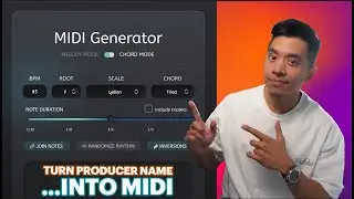 Turning my producer name into MIDI???