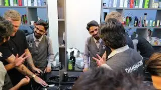 Dimensions Men's Salon, Dubai. Showcasing the precision and power of Moser's trimmers and clippers.