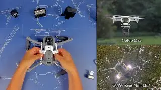 DJI Mavic Air 2 Arm Mount with Multiple Cameras And Leds