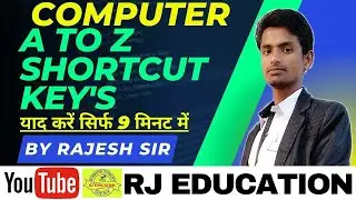 Computer A to Z shortcut Keys||कैसे याद करें Ctrl A to Z short Key||Word All shortcut Keys in hindi