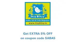 SABA5 | extra 5% OFF | Itsy Bitsy Craft Store | Hobby, art and craft supplies 👌🏻