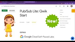 Pub/Sub Lite: Qwik Start | GSP832 | 