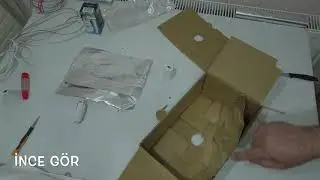 Evde Video Işığı Yapımı making soft facial light at home SOFTBOX 