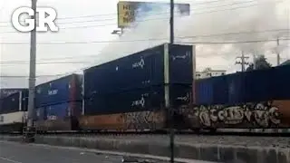 Derriba tren cables en San Jerónimo