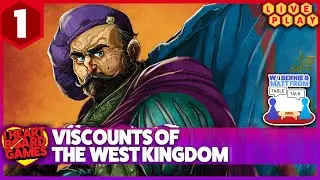 Viscounts of the West Kingdom (Pre-Tomesaga) - 4 players Live Play Through - #1