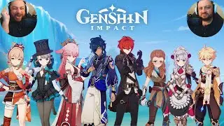 New 4.0 Party Setup & Character Animations Reaction! | Genshin Impact