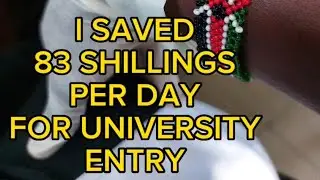 "I saved 83 shillings for my university entry "//Inspirational talk #Inspirational