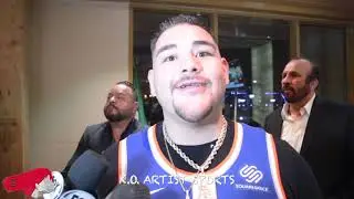 ANDY RUIZ REVEALS WHT HE TOLD ANTHONY JOSHUA DURING FACE OFF!