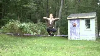 Queen of Slackline 2011 round 4 - Melissa Bowe
