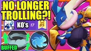 SMOKE SCREEN + WATER SHURIKEN GRENINJA finally a STRONG BUILD?! | Pokemon Unite