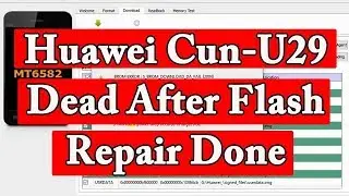 huawei cun-u29 (y5)ii dead after flash 100% repair done by (gsm sakib)