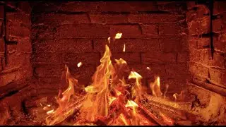 Peaceful Soothing Relaxing Sounds & Visuals Of Crackling Fireplace  |  Ambiance, Mood, Peace