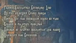 Тропарь Сретения - [РАДУЙСЯ БЛАГОДАТНАЯ БОГОРОДИЦЕ]