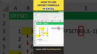 How to use Offset Formula in Excel | 